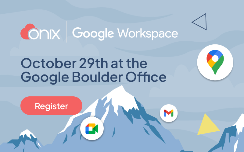 October 29th at the Google Boulder Office OG